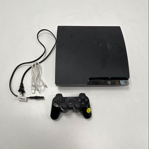 Sony PlayStation 3 Slim Console w/ 1 OEM Controller, Power & USB Cables