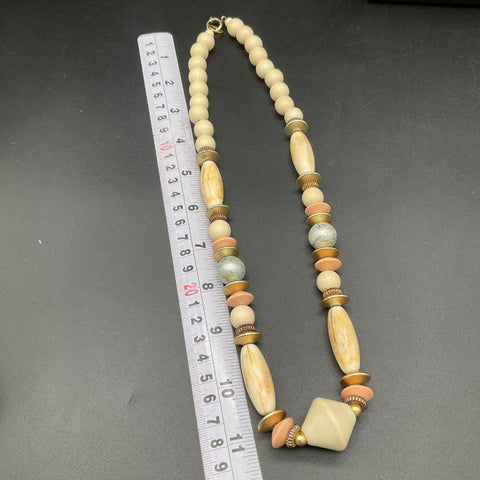 Robert Rose & Boho Wood Animal Jewelry Lot Necklaces Earrings Giraffe Bangle 4pc