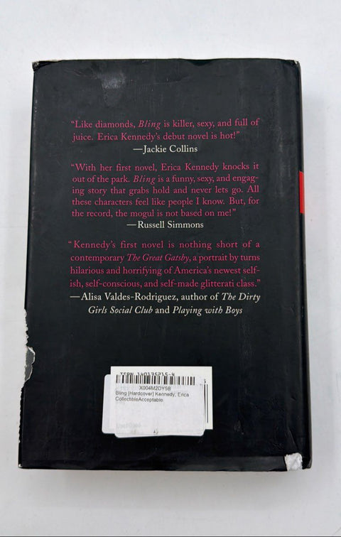 Erica Kennedy Bling Signed First Edition Hardcover Novel Autographed Copy
