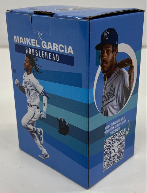 MLB Baseball Bobblehead Maikel Garcia Kansas City Royals Rookie Season With Box