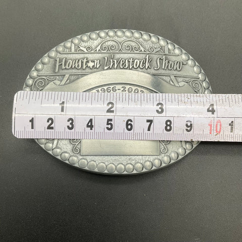 Murphy's Buckles Houston Livestock Show Rodeo Astrodome 1966-2002 Belt Buckle