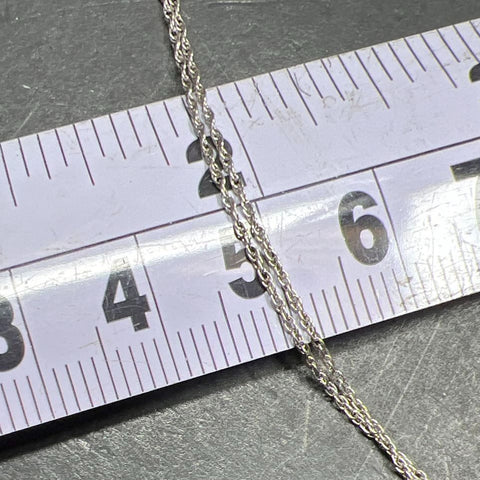925 Sterling Silver Twist Gemstone Pendant Necklace 4g
