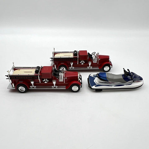 Ertl Collectibles Diecast Vehicle Lot 3 Vehicles Fire Trucks Polaris Jet Ski