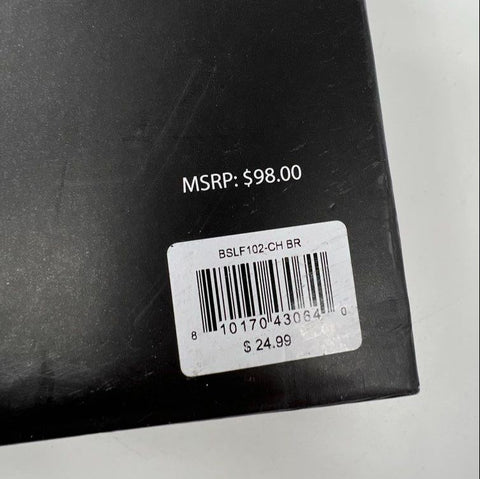 London Fog Men's 3pc Gift Set Plaid Scarf Brown Card Holder Wallet NIB