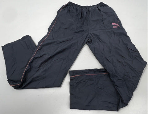 Vintage 90s Puma Anorak Windbreaker Tracksuit Set Pink Black Sz M