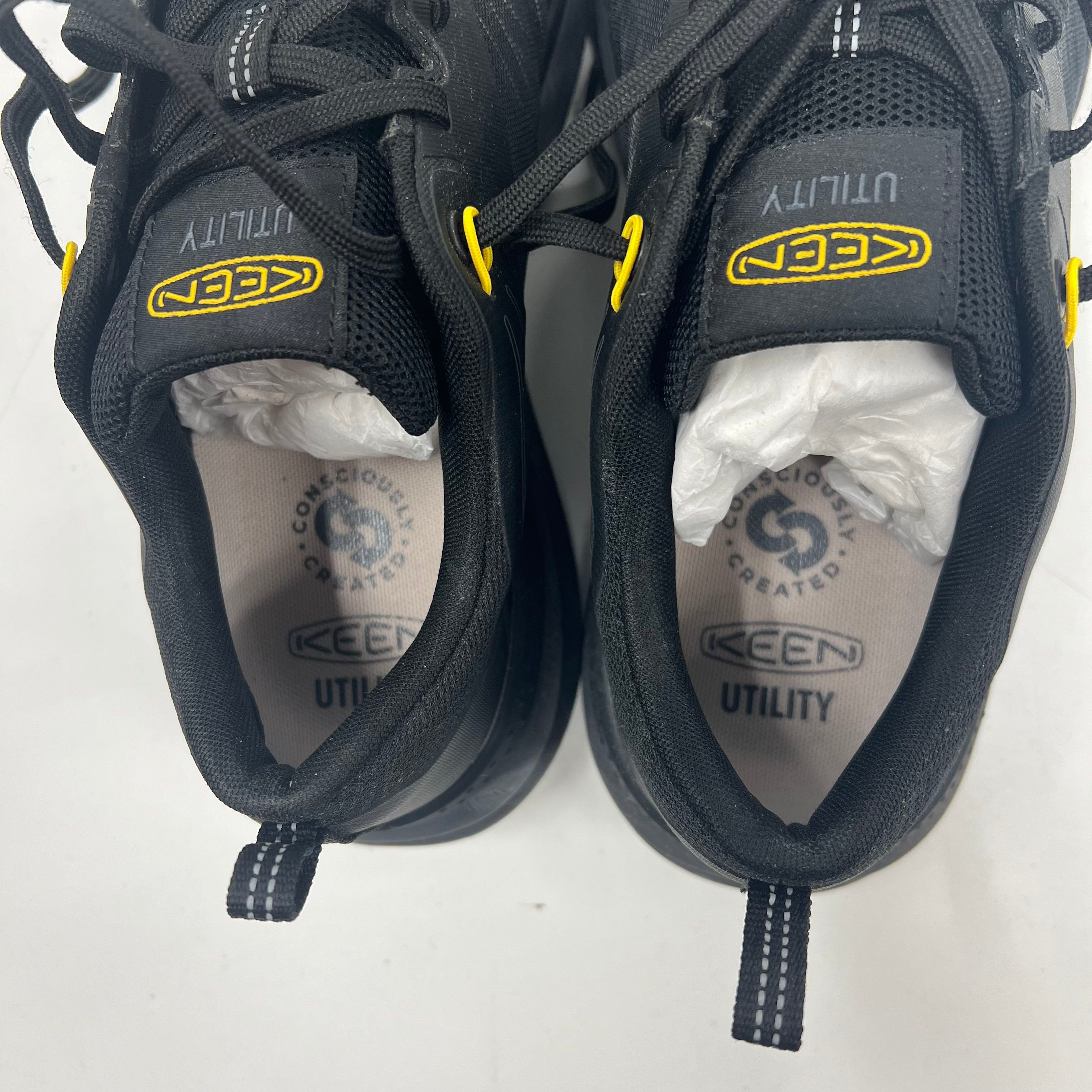 Keen Utility Speedworks Carbon Toe Black Safety Work Shoes Men's Size 11D