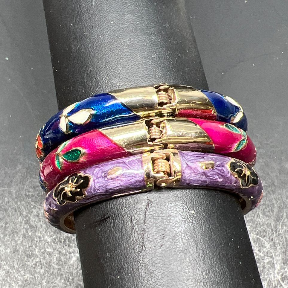 Jui Long Xing 3 Cloisonne Enamel Bracelets