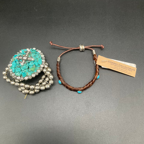 Shyan Ashlyn Rose Western Cowgirl Jewelry Lot 5pc Necklace Earrings Bracelets