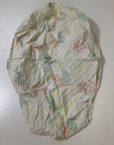 Vintage Care Bears Baby Linens & Flannel Scraps 6 Pieces Baby Hugs Baby Tugs