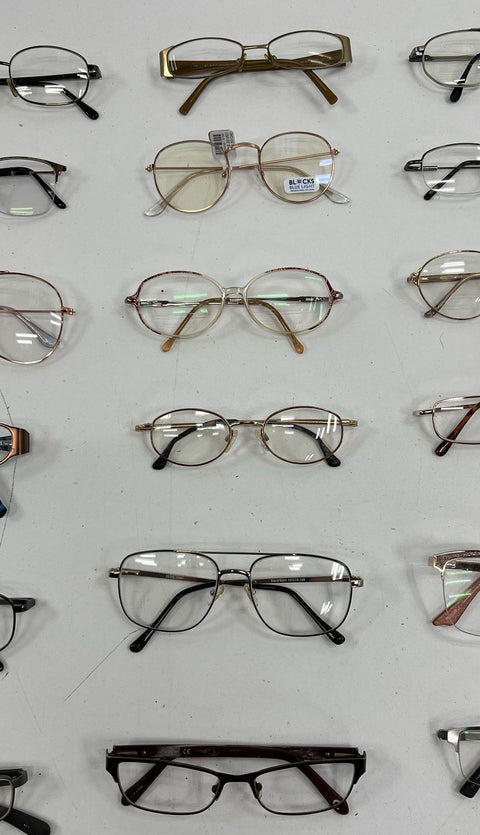 Lot of 20+ Mixed Brand Eyeglass Frames Eyewear For Lenses Parts Repair