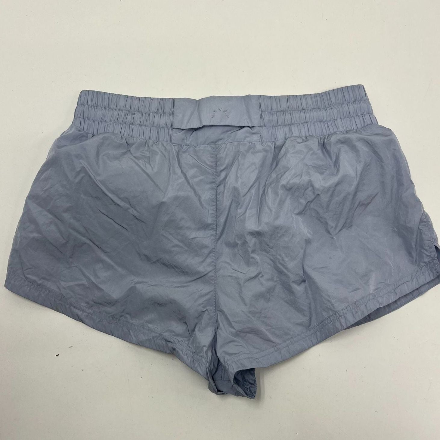 Varley Kallin Running Short Metallic Woven Blue Women's Size Small 3" Band