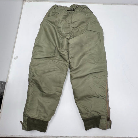 Vintage 50s Reed Men's F-1 Aircrew Heavy Flight Pants Olive Green Size 34