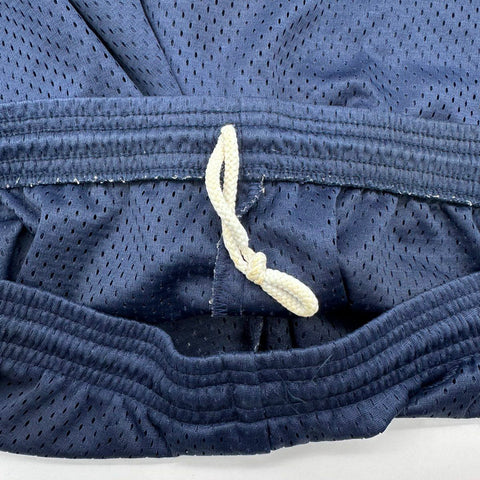 Vintage Wilson Men's Navy Blue Mesh Athletic Gym Shorts Drawstring