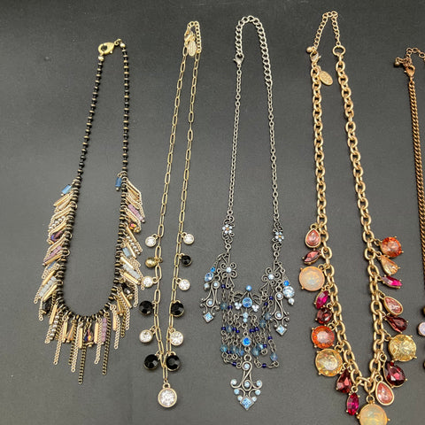 Ann Taylor Loft Fashion Jewelry Lot 7 Contemporary Necklaces Statement Beaded