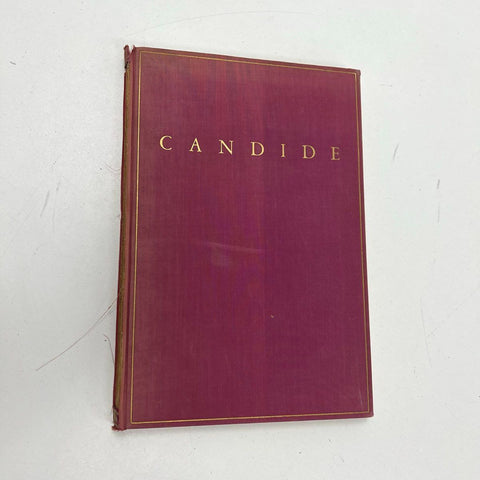 Vintage Candide by Voltaire Hardcover Book Illustrated Red Cloth Gilt Title