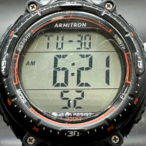 Lot of 3 Armitron Pro Sport Digital Chronograph Watches 330FT Water Resist