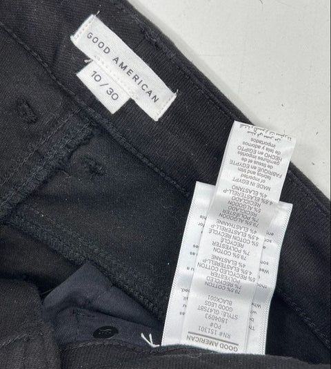 Good American Women's Black Good Legs Skinny Mid Rise Jeans Size 10/30 NWT