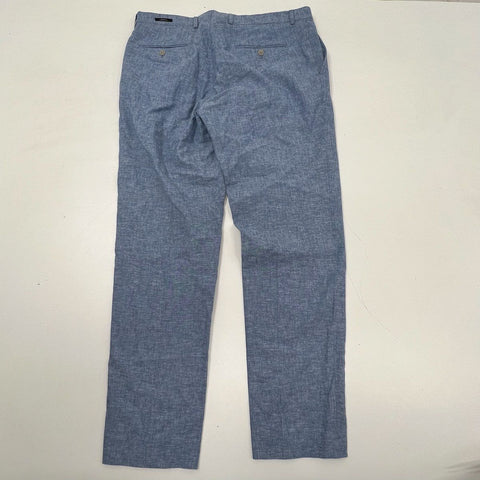 Joseph Abboud Men's Blue Linen Blend Textured Dress Pants 38x32 NWT