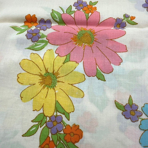 Cannon Monticello Floral Rose Lattice Muslin Pillowcase Lot 3 Vintage Standard