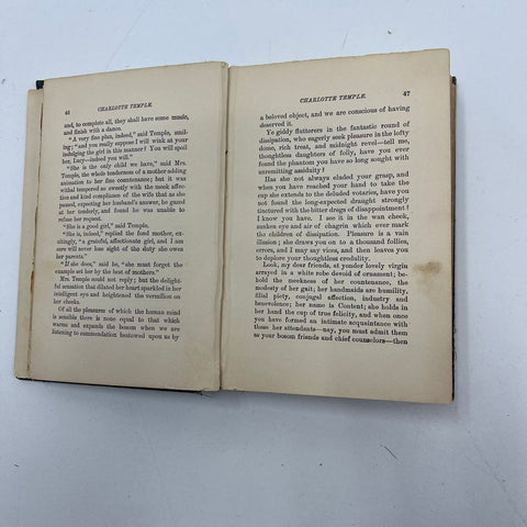 Antique 1905 Charlotte Temple Book by Susannah Rowson W.B. Conkey Co Publisher