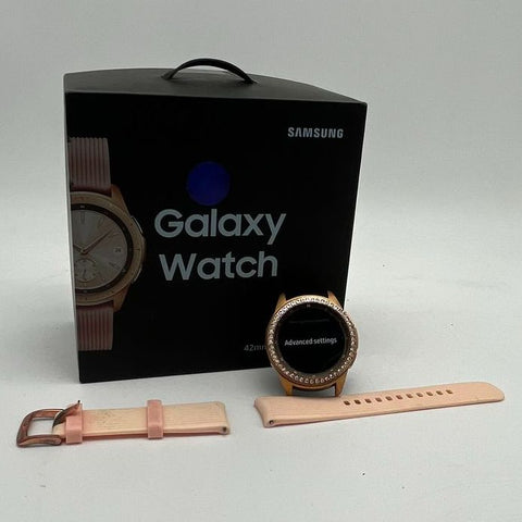 Samsung Galaxy Watch SM-R810 42mm Rose Gold Bluetooth Smartwatch Tested Works