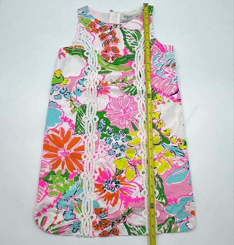 Lilly Pulitzer for Target 20th Anniversary Girls Floral Shift Dress Sz M 7/8