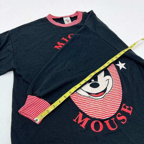 Vintage 90s Mickey & Co Disney Mickey Mouse Long Sleeve Graphic Shirt Sz XL
