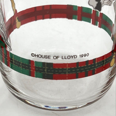 House of Lloyd Carousel Horse Christmas Tumblers 7 Piece Set 1990 Vintage 5 In