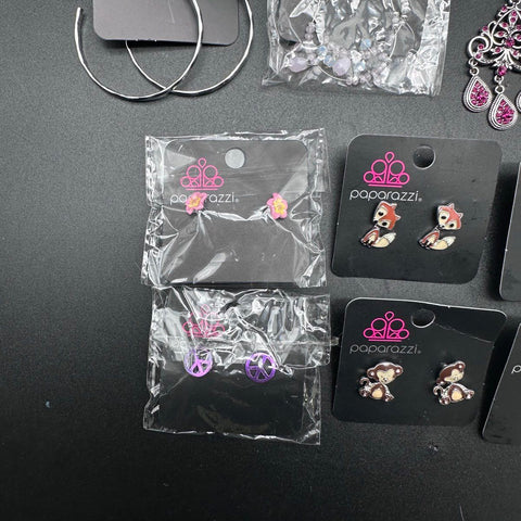 Paparazzi Fashion Costume Jewelry Lot 25+ Pieces Necklaces Earrings Bracelets
