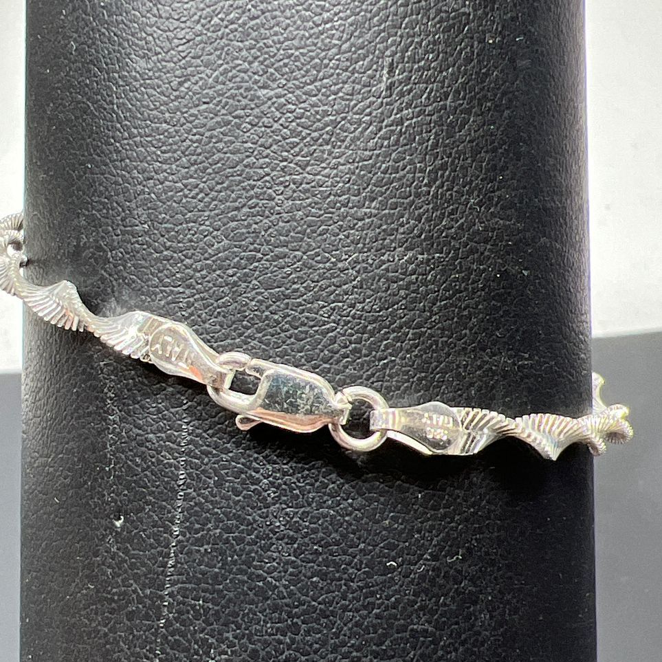 925 Sterling Silver Twist Chain Bracelet