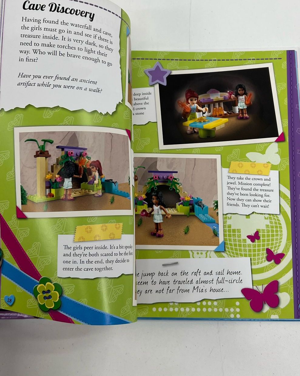 LEGO Friends BrickMaster "Treasure Hunt" Read Build Play & Assorted Bricks Lot