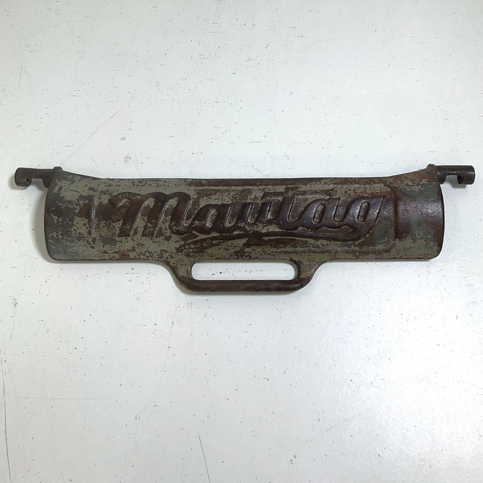 Vintage Maytag Cast Iron Wringer Washer Engine Guard Cover Part Embossed Logo