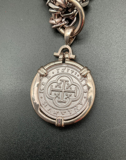 Alexa Rae Miranda Clara Silver Tone Necklace Lot of 3 Pavé Star Heart Coin