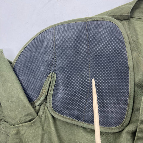 Vintage 10-X Green Canvas Padded Recoil Hunting Shooting Field Jacket USA