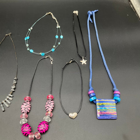 Teresa Goodall Chico's Statement Beaded Fashion Jewelry Lot of 9 Necklaces