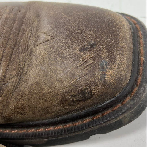 Ariat Anthem Western Work Square Toe Brown Leather Men's Boots Size US 6D