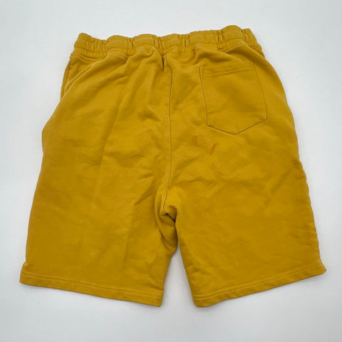 Guns N' Roses World Tour 2023 GNR Skull Rose Graphic Fleece Shorts Yellow Sz XL
