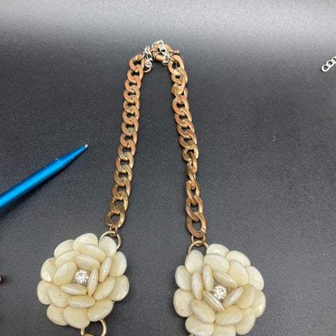Costume Jewelry Lot 10 Necklaces Vintage to Modern Statement Beaded Floral