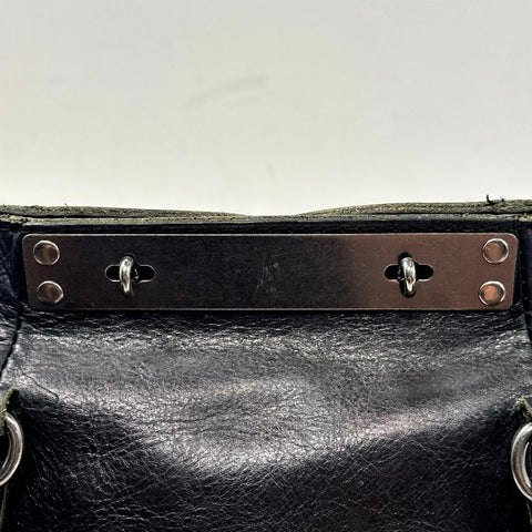 Patricia Nash Black Leather Studded Large Tote Shoulder Bag Purse