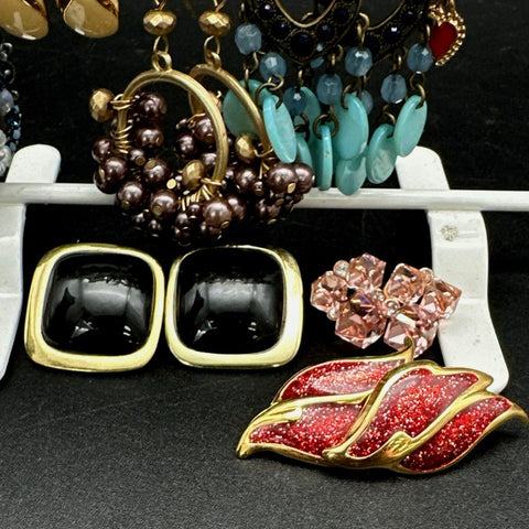 Mixed Fashion Earrings Costume Jewelry Lot Boho Retro Dangle Hoop Stud 20+ Pcs