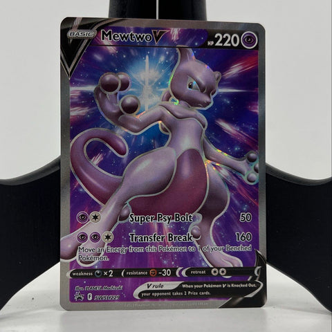 2022 Pokemon SWSH Black Star Promos Mewtwo V SWSH229 Full Art Holo Promo Card
