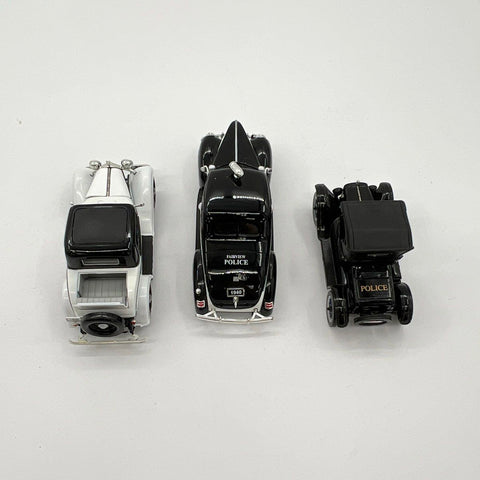 Diecast Police Car Lot 3 Vehicles Fairview Police 1940 Cruiser Rumble Seat
