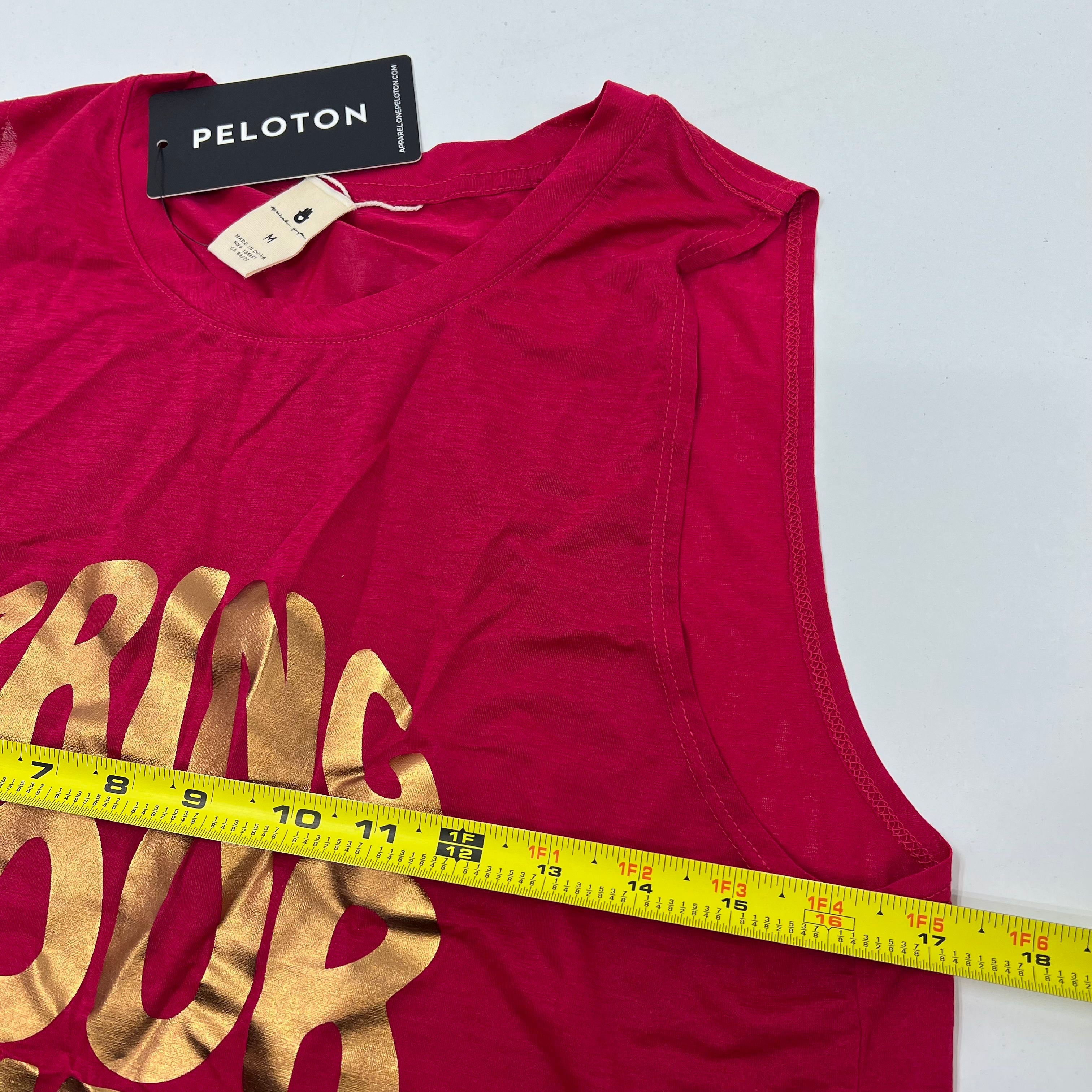 NWT Spiritual Gangster x Peloton Berry Pink Active Muscle Tank Top Women Medium