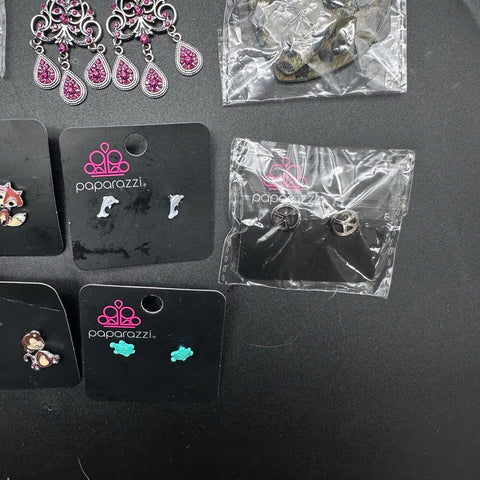 Paparazzi Fashion Costume Jewelry Lot 25+ Pieces Necklaces Earrings Bracelets
