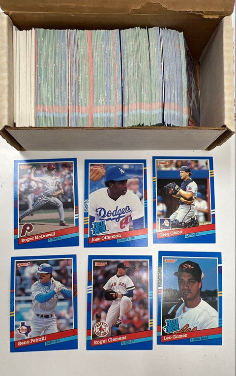 Sports Card Lot 1980s-90s Baseball Football Donruss Fleer Pro Set ~1500 Cards