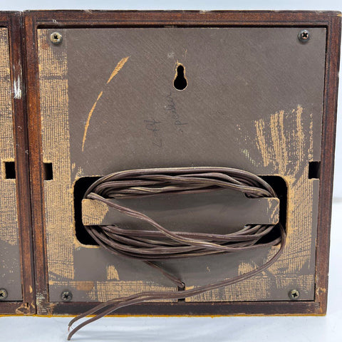 Vintage Wood Case Bookshelf Speakers Pair Not Tested Sold As Is