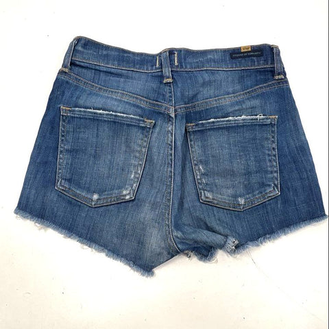 Lot of 2 Citizens of Humanity Women's Blue Denim Cut Off Jean Shorts Sz 26