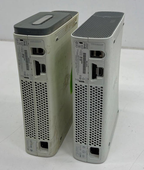 2 Microsoft Xbox 360 Console Lot For Parts / Repair E74 No Power Error