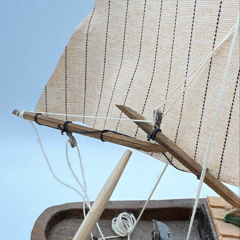 Bluenose Wooden Schooner Model Ship 21" Handcrafted Sailboat Maritime Decor
