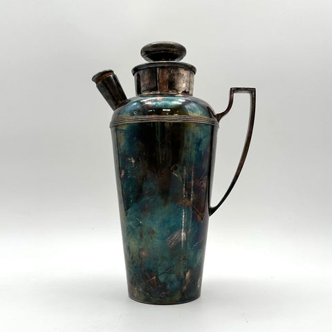 Antique E.G. Webster & Son Silver Plate Cocktail Shaker 1915 Patent Model 12
